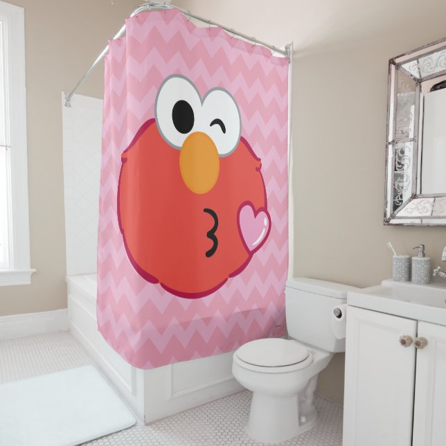 Elmo Face Throwing a Kiss (In Situ)