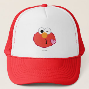 Elmo Face Throwing a Kiss Trucker Hat