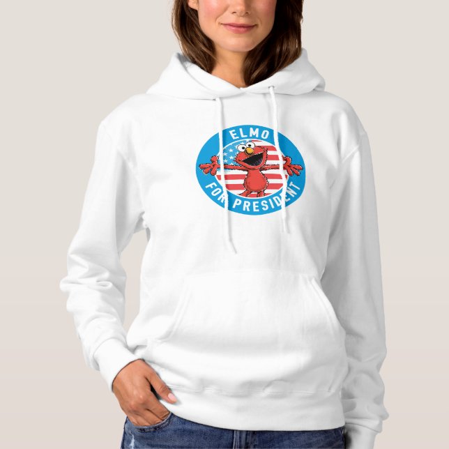 Elmo for President - Flag Hoodie (Front)