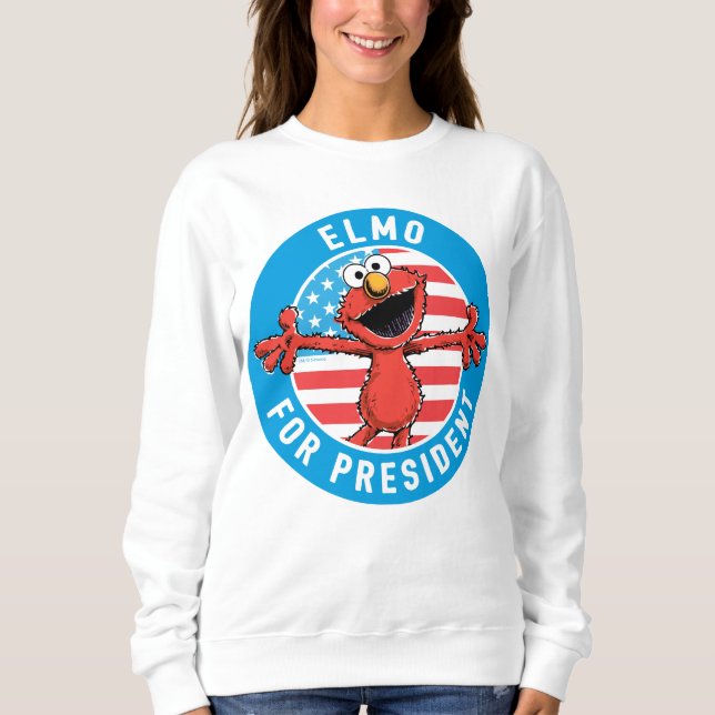 Elmo for President - Flag Sweatshirt (Front)