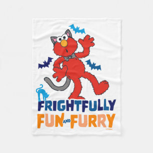 Elmo   Frightfully Fun & Furry Fleece Blanket