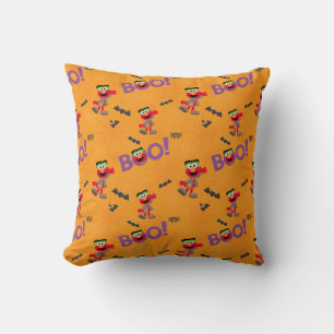 Elmo   Halloween Boo Pattern Throw Pillow