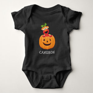 Elmo   Halloween Jack-O-Lantern Baby Bodysuit