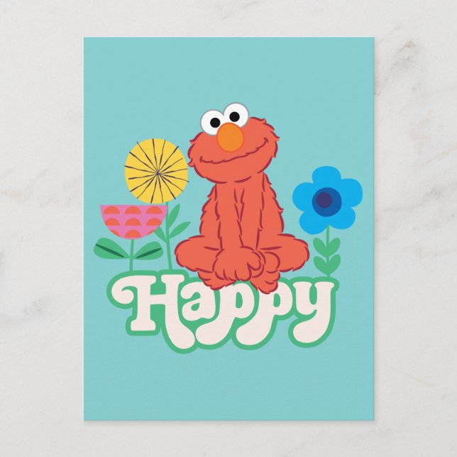 Elmo Happy! Postcard (Front)