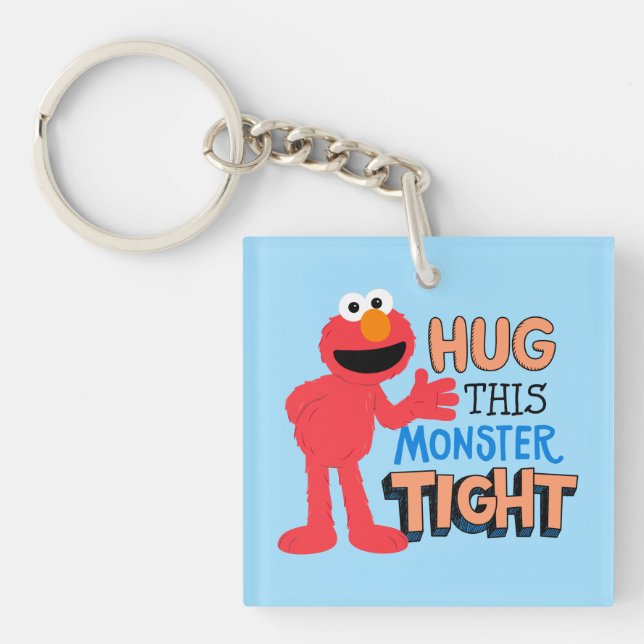 Elmo | Hug this Monster Tight Keychain (Front)