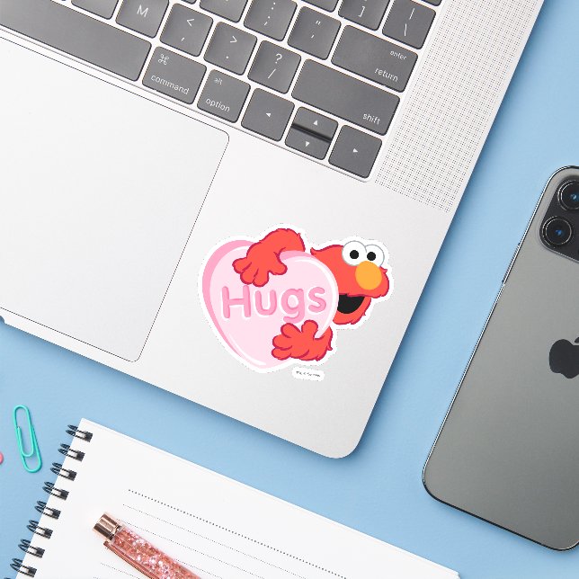 Elmo "Hugs" Valentine Heart Candy (Laptop w/ iPhone)