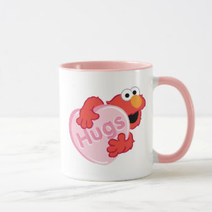 Elmo "Hugs" Valentine Heart Candy Mug