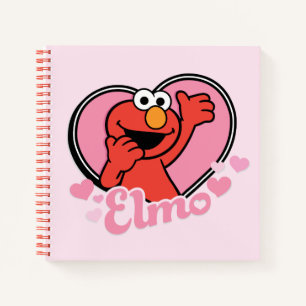 Elmo in Heart Valentine Notebook