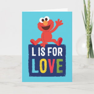 Elmo   L is for Love Card