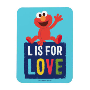 Elmo   L is for Love Magnet
