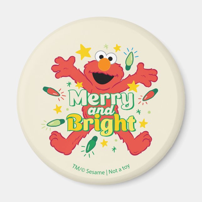 Elmo | Merry and Bright Magnet (Front)