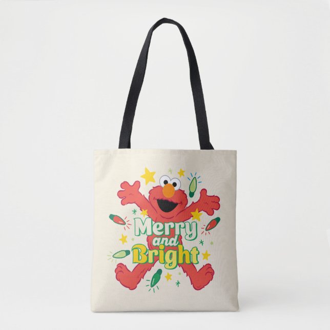 Elmo | Merry and Bright Tote Bag (Front)
