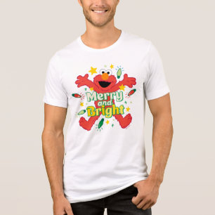 Elmo   Merry and Bright Tri-Blend Shirt