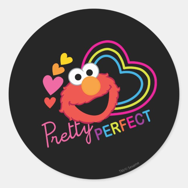 Elmo Pretty Perfect Classic Round Sticker (Front)