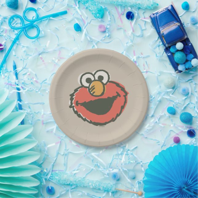 Elmo Retro Paper Plate (Party)