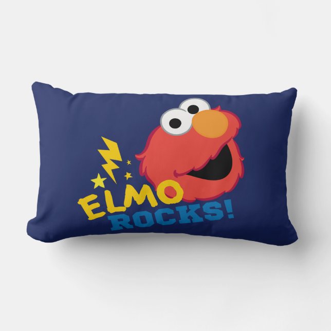 Elmo Rocks Lumbar Pillow (Front)