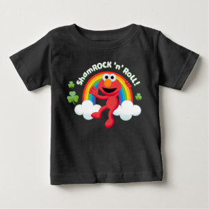 Elmo   Shamrock 'n' Roll Rainbow Baby T-Shirt
