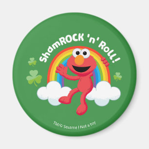 Elmo Shamrock 'n' Roll Rainbow Magnet