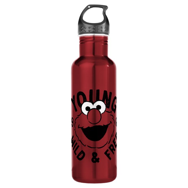 Elmo Skate Logo - Young, Wild & Free 1969 710 Ml Water Bottle (Front)