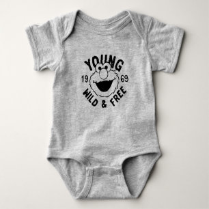 Elmo Skate Logo - Young, Wild & Free 1969 Baby Bodysuit