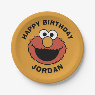 Elmo Smiling Face Paper Plate