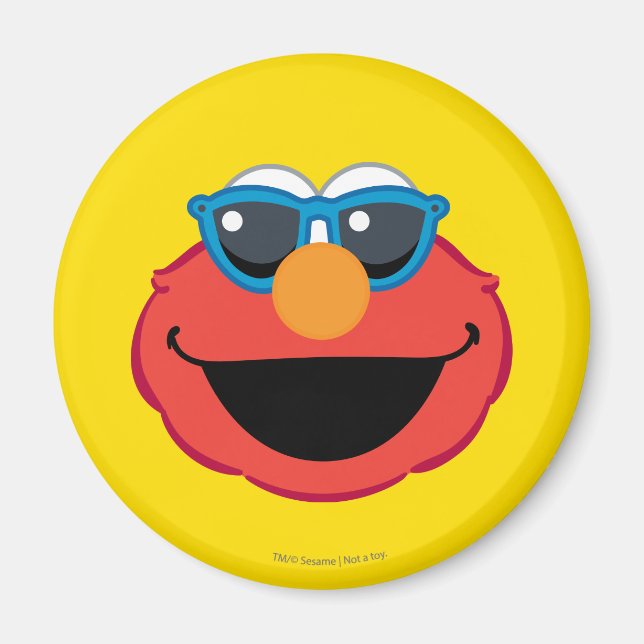 Elmo  Smiling Face with Sunglasses Magnet (Front)