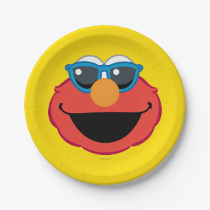 Elmo  Smiling Face with Sunglasses Paper Plate