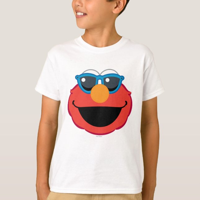 Elmo  Smiling Face with Sunglasses T-Shirt (Front)