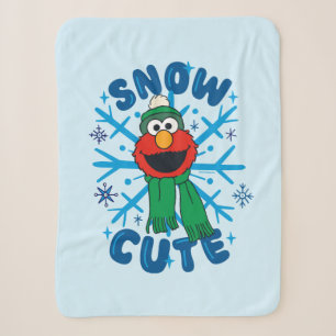 Elmo Snow Cute Sherpa Blanket