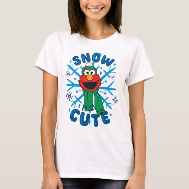 Elmo Snow Cute T-Shirt (Front)