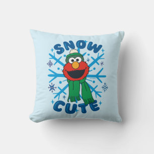 Elmo Snow Cute Throw Pillow