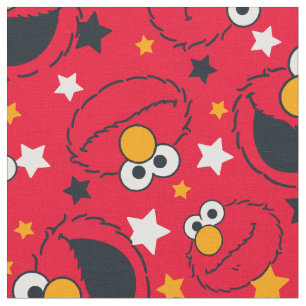 Elmo So Silly Star Pattern Fabric