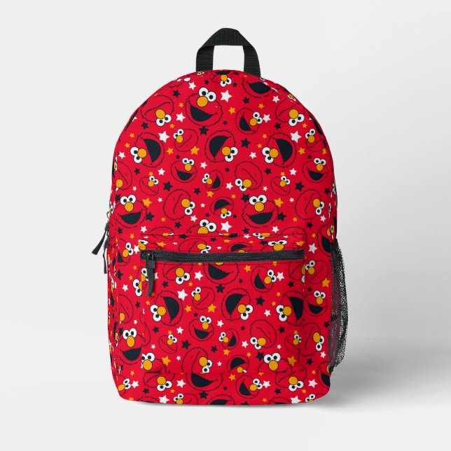 Elmo | So Silly Star Pattern Printed Backpack (Front)