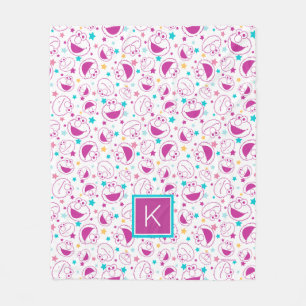 Elmo   Sweet & Cute Star Pattern   Monogram Fleece Blanket