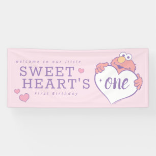 Elmo Sweetheart Birthday Banner