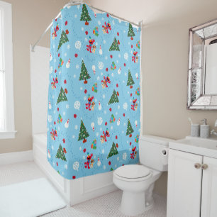 Elmo & Tango Blue Christmas Pattern