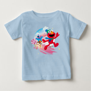 Elmo, Tango & Cookie Monster Best Christmas Ever Baby T-Shirt