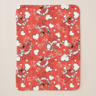 Elmo Valentine's Cupid Sherpa Blanket
