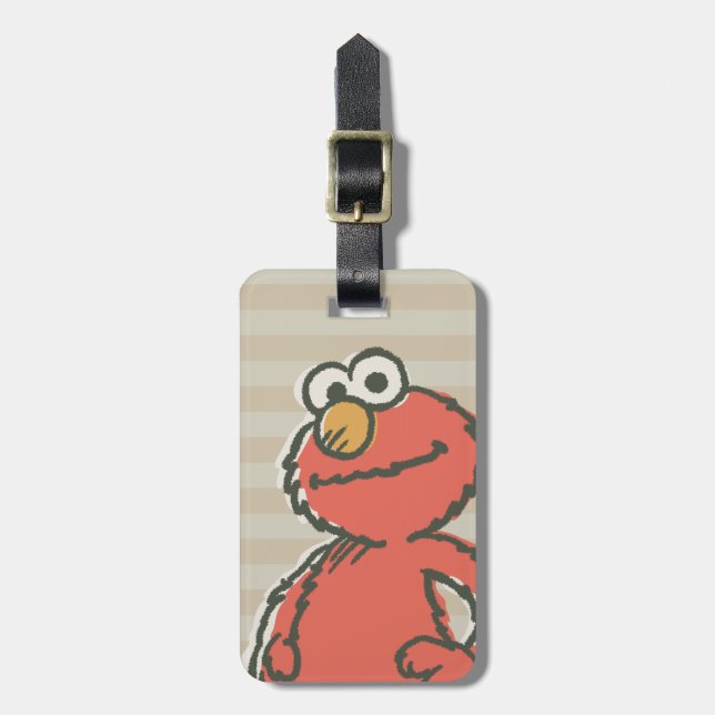 Elmo Vintage Luggage Tag (Front Vertical)