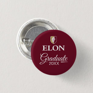 Elon   Graduation 1 Inch Round Button