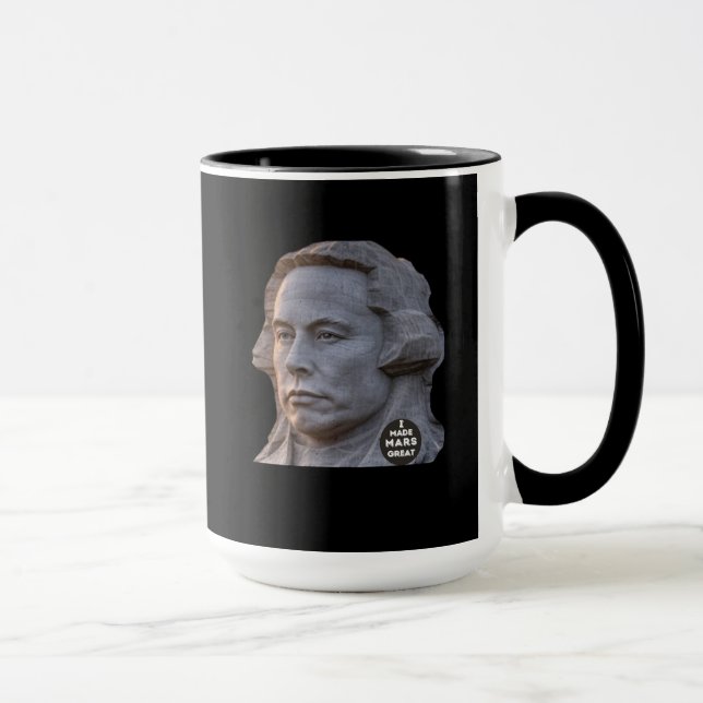 Elon Mount Rushmore Trump Musk unisex Mug (Right)