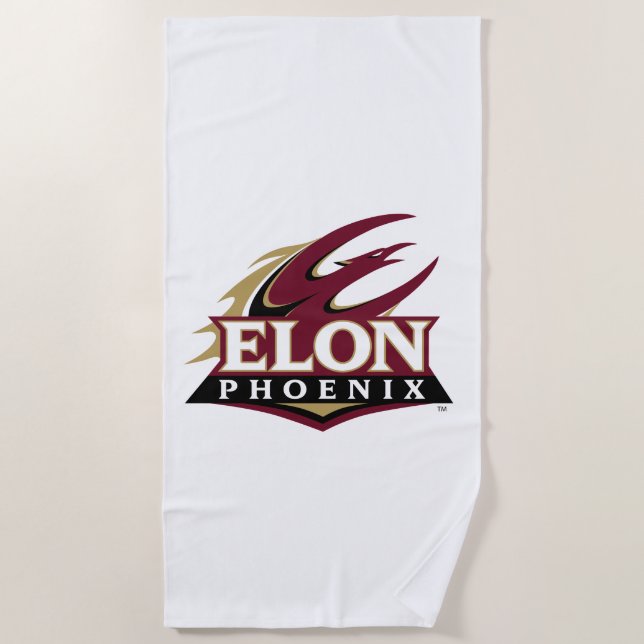 Elon Phoenix Beach Towel (Front)