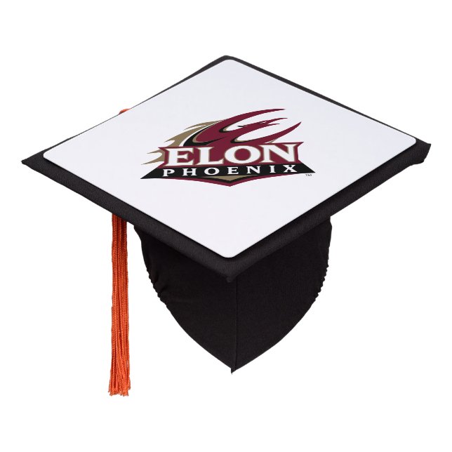 Elon Phoenix Graduation Cap Topper (Angled)