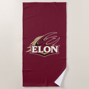 Elon Phoenix Logo Beach Towel