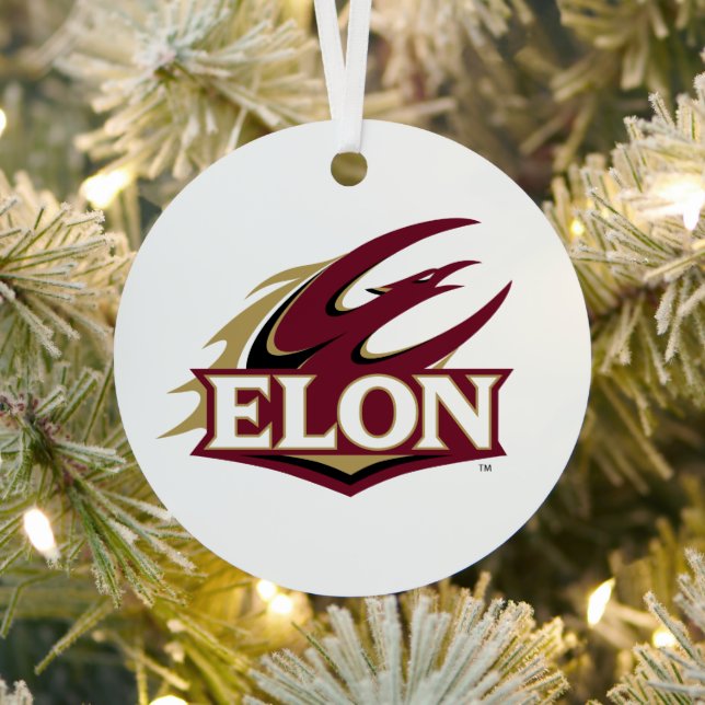 Elon Phoenix Logo Metal Ornament (Insitu)
