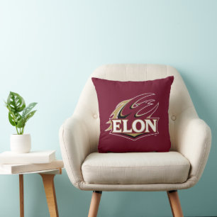Elon Phoenix Logo Throw Pillow