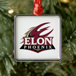 Elon Phoenix Metal Ornament
