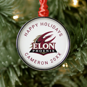 Elon Phoenix Metal Ornament