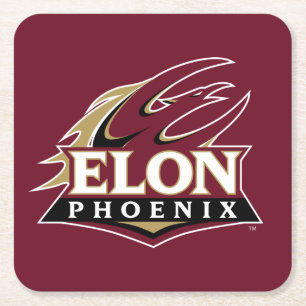 Elon Phoenix Square Paper Coaster