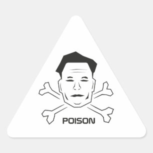 Elon Poison, Anti Elon Musk Triangle Sticker